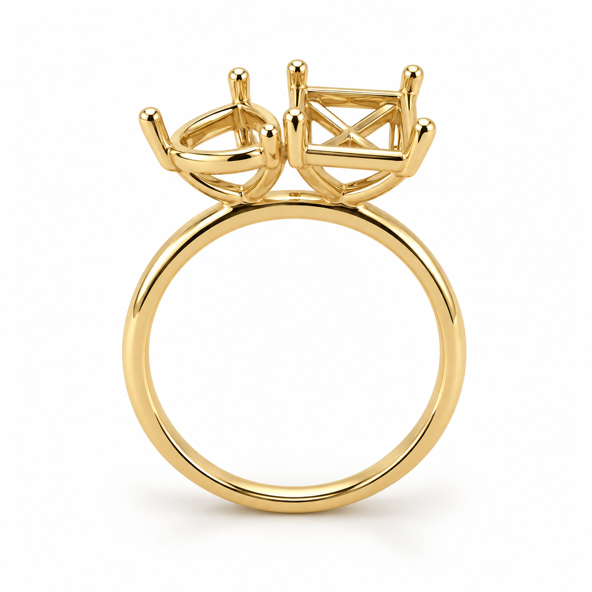 14K Toi et Moi — Free Form (Size 6.5)