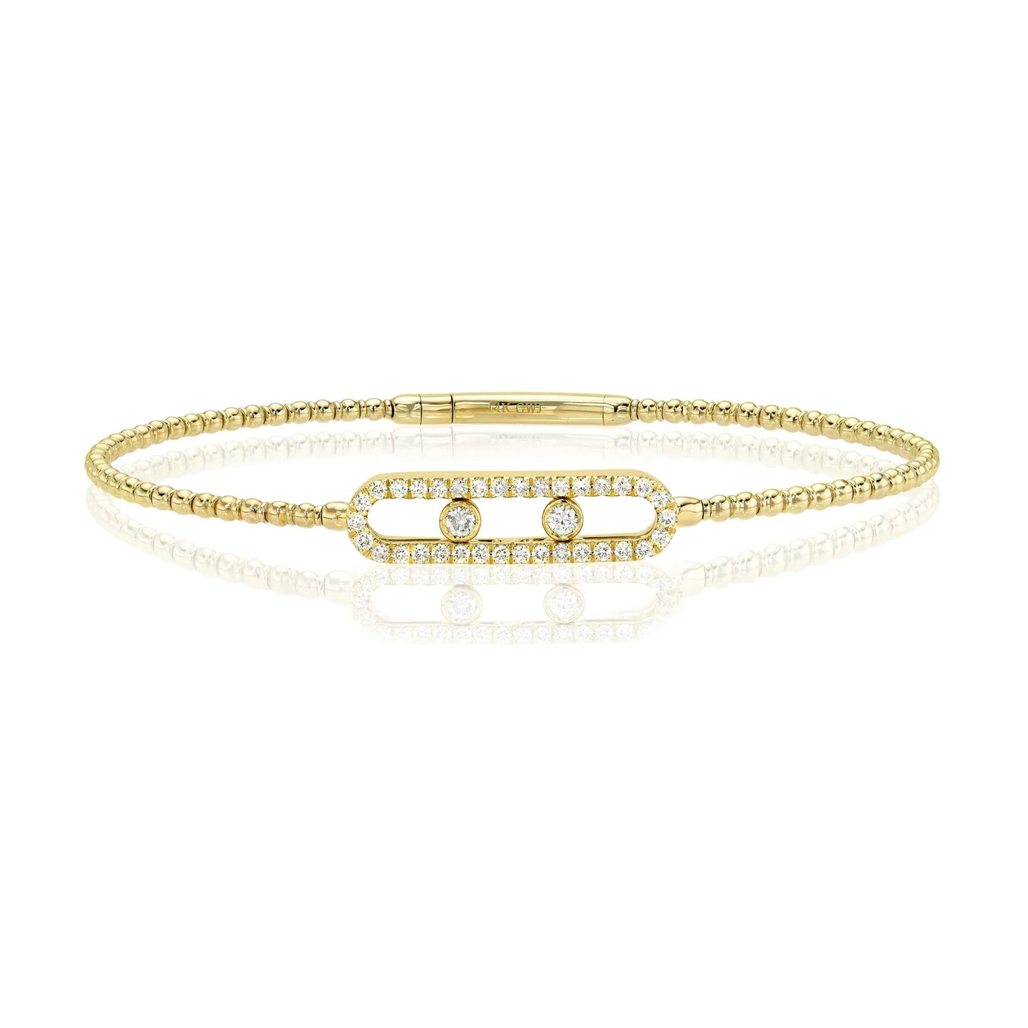 Bezeled Flexible Bangle