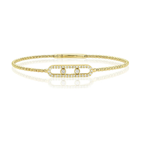Bezeled Flexible Bangle