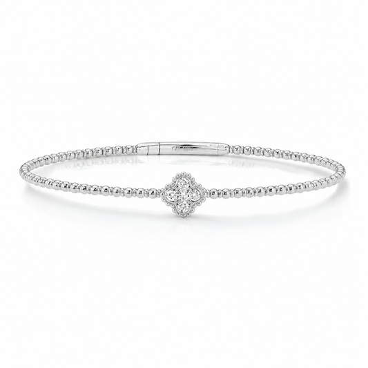 Lightweight Single Clover Flex Bangle