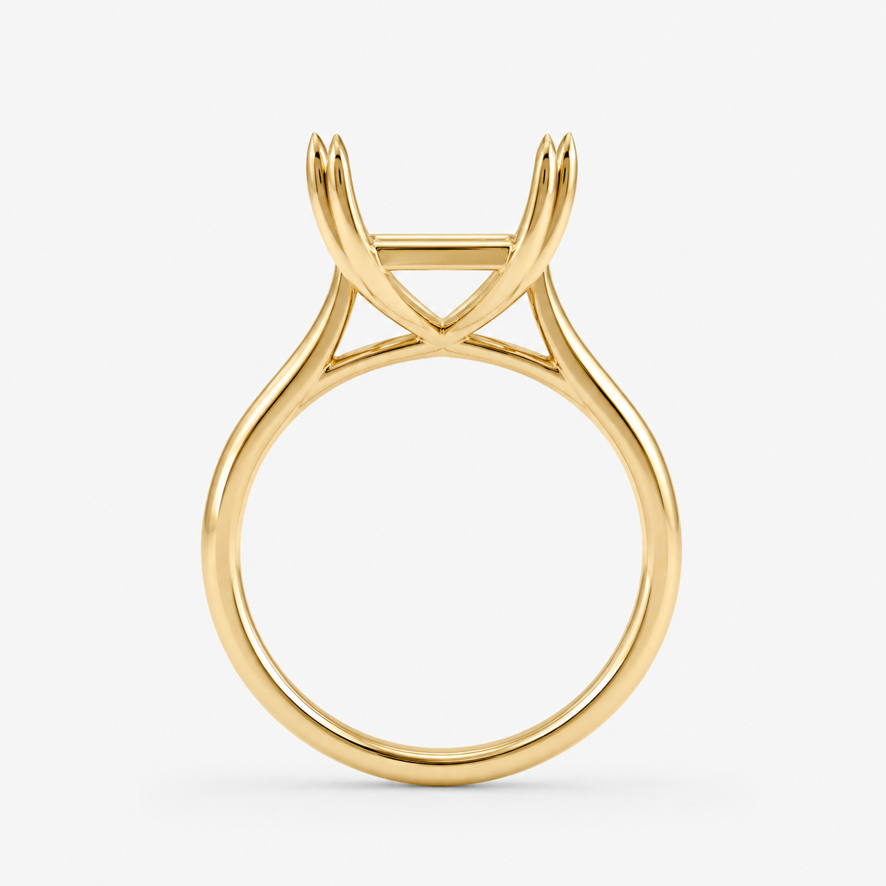 14K Elongated Cushion Solitaire — Double Prong, Size 6.5 — alternate product view 5