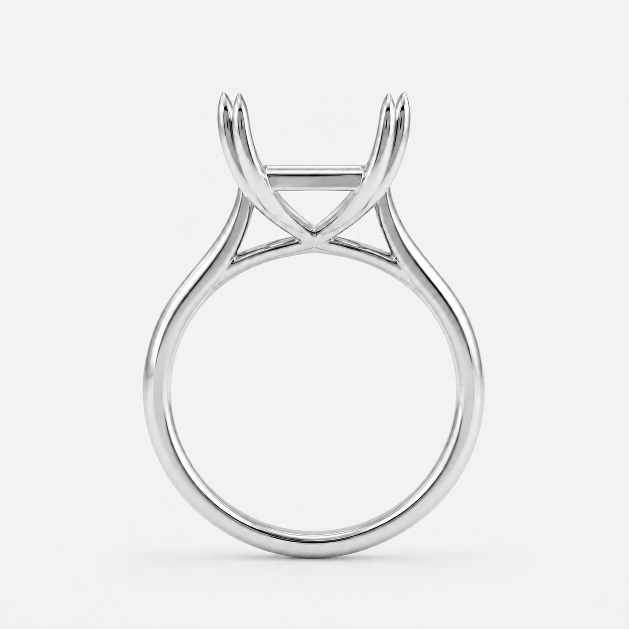 14K Elongated Cushion Solitaire — Double Prong, Size 6.5 — alternate product view 2