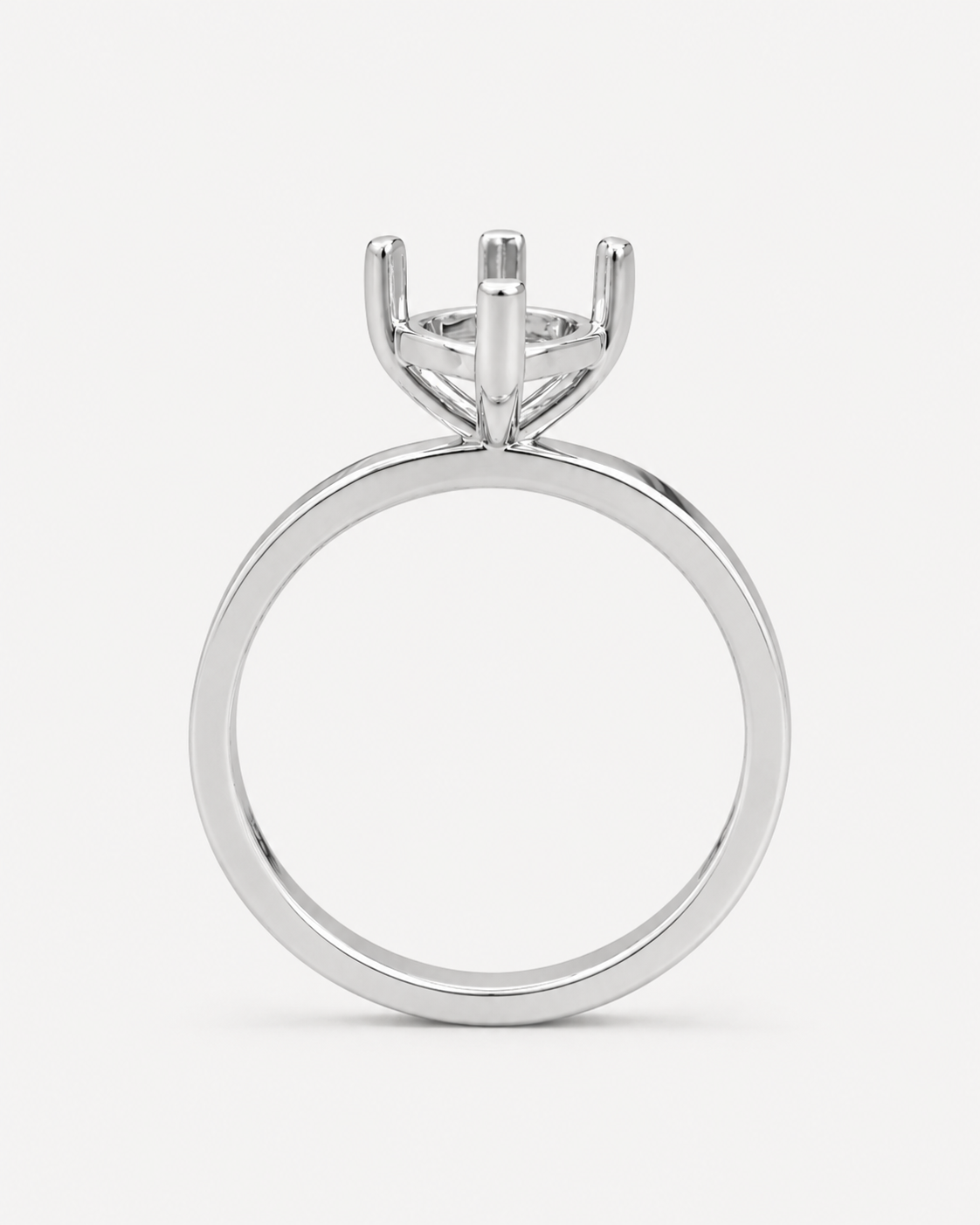 14K Marquise Solitaire Flat Edge Size — Flat Edge, Size 6.5 — alternate product view 2