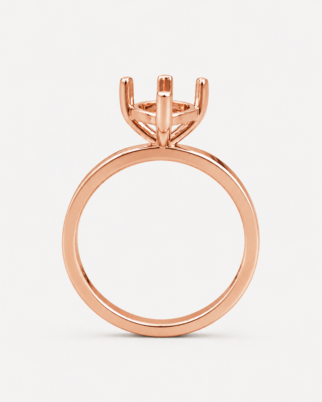 14K Marquise Solitaire Flat Edge Size — Flat Edge, Size 6.5 — alternate product view 8