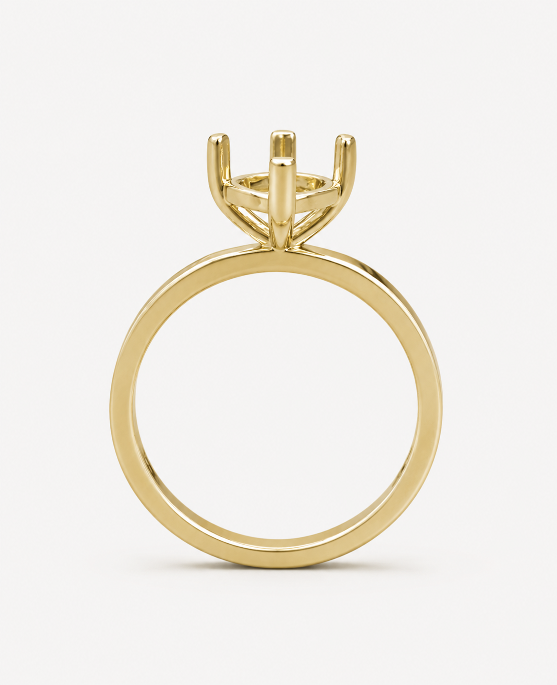 14K Marquise Solitaire Flat Edge Size — Flat Edge, Size 6.5 — alternate product view 5