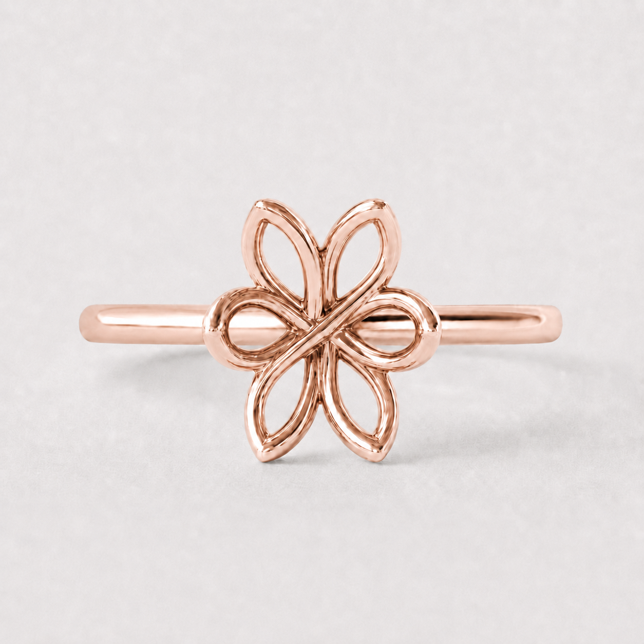 14K Oval Solitaire — 6 Prong Tulip (Made to Order), Size 6.5 — alternate product view 7