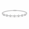 14K Marquise Illusion Flexible Bangle