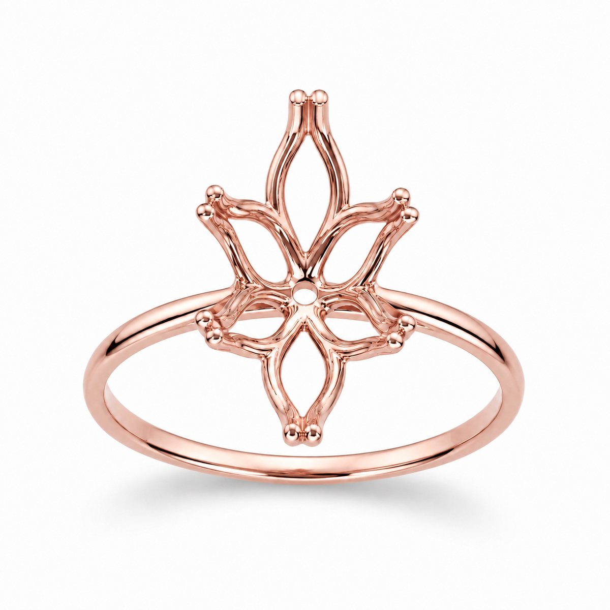 14K Marquise Solitaire — Ultra Light Tulip (Size 6.5)