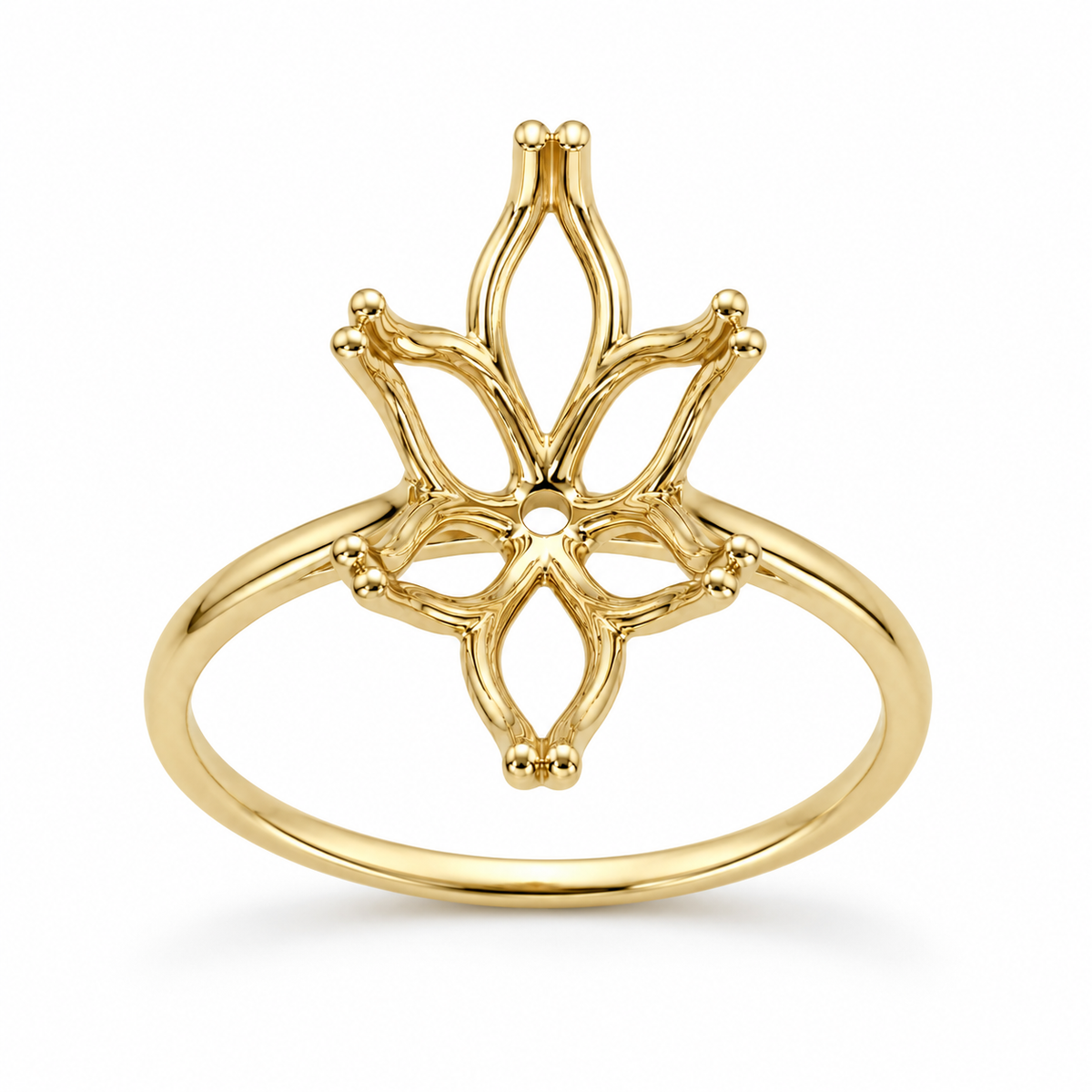 14K Marquise Solitaire — Ultra Light Tulip (Size 6.5)