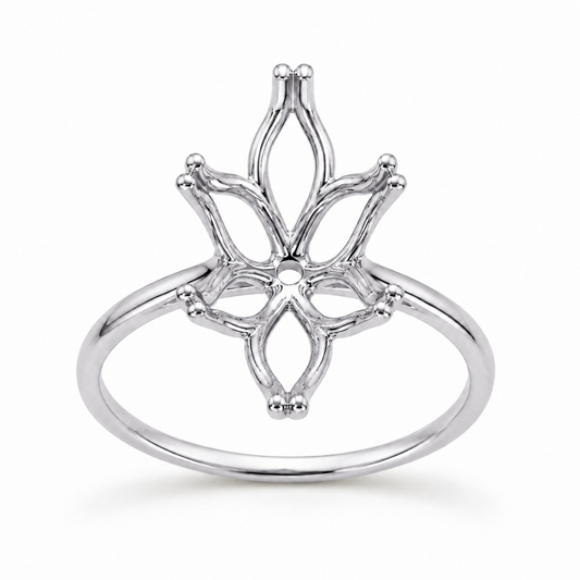 14K Marquise Solitaire — Ultra Light Tulip (Size 6.5)