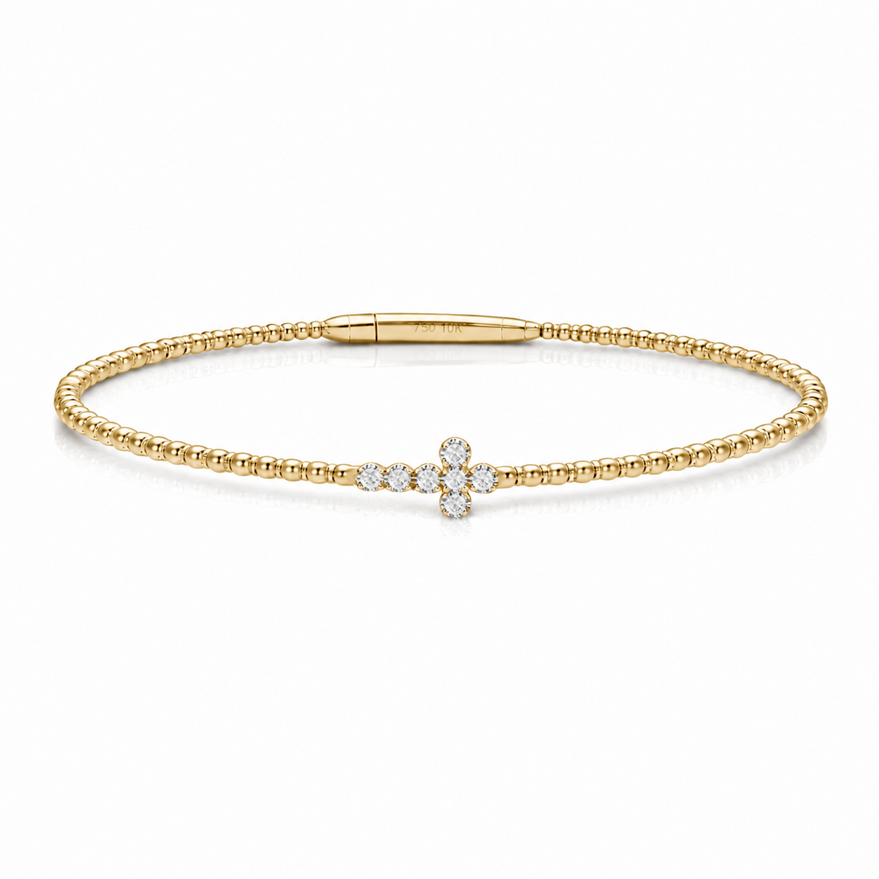 14K Cross Flex Bangle — alternate product view 2