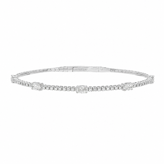 Oval/Round Flex Bangle