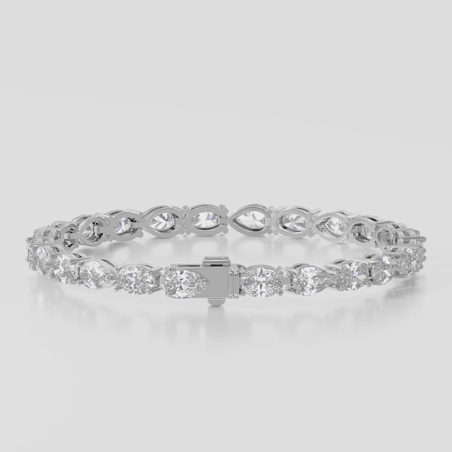 14K Pear Oval Mixed Shape Bracelet — product video