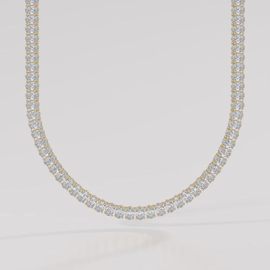 14K Classic Oval Tennis Necklace — product video