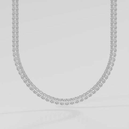 14K Classic Oval Tennis Necklace — alternate product video 2