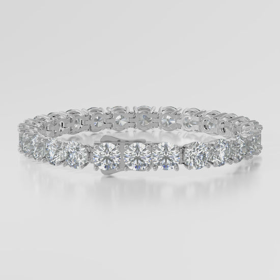 14K Elegant Lightweight 4 Prong Tennis Bracelet — product video