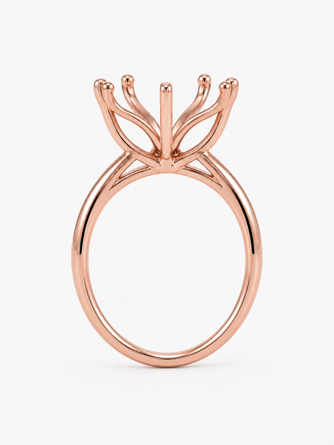 14K Round Solitaire — Tulip (New Design), Size 6.5 — alternate product view 8