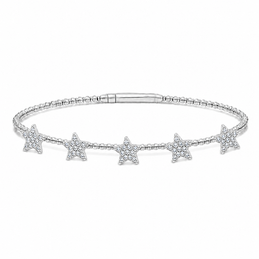 Ultra Light Star Flex Bangle — 14K gold mounting