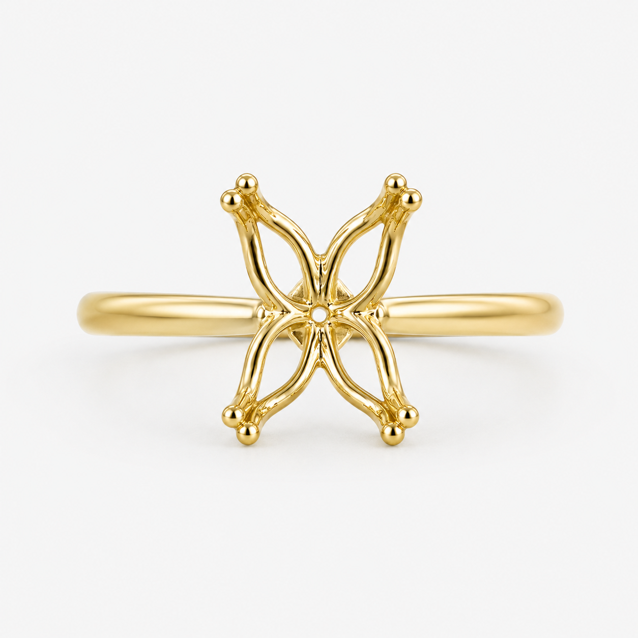 14K Oval Solitaire — Tulip, Size 6.5 — alternate product view 4