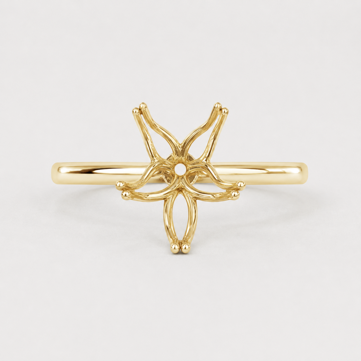 14K Pear Solitaire — Ultra Light Tulip, Size 6.5 — alternate product view 4