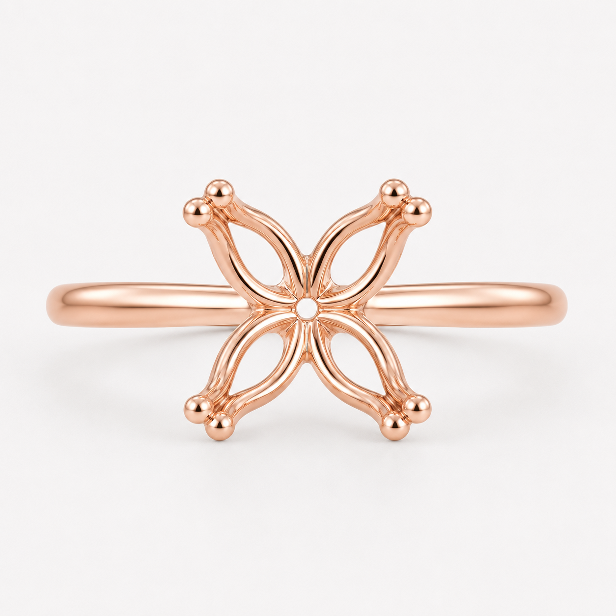 14K Round Solitaire — Tulip (New Design), Size 6.5 — alternate product view 7