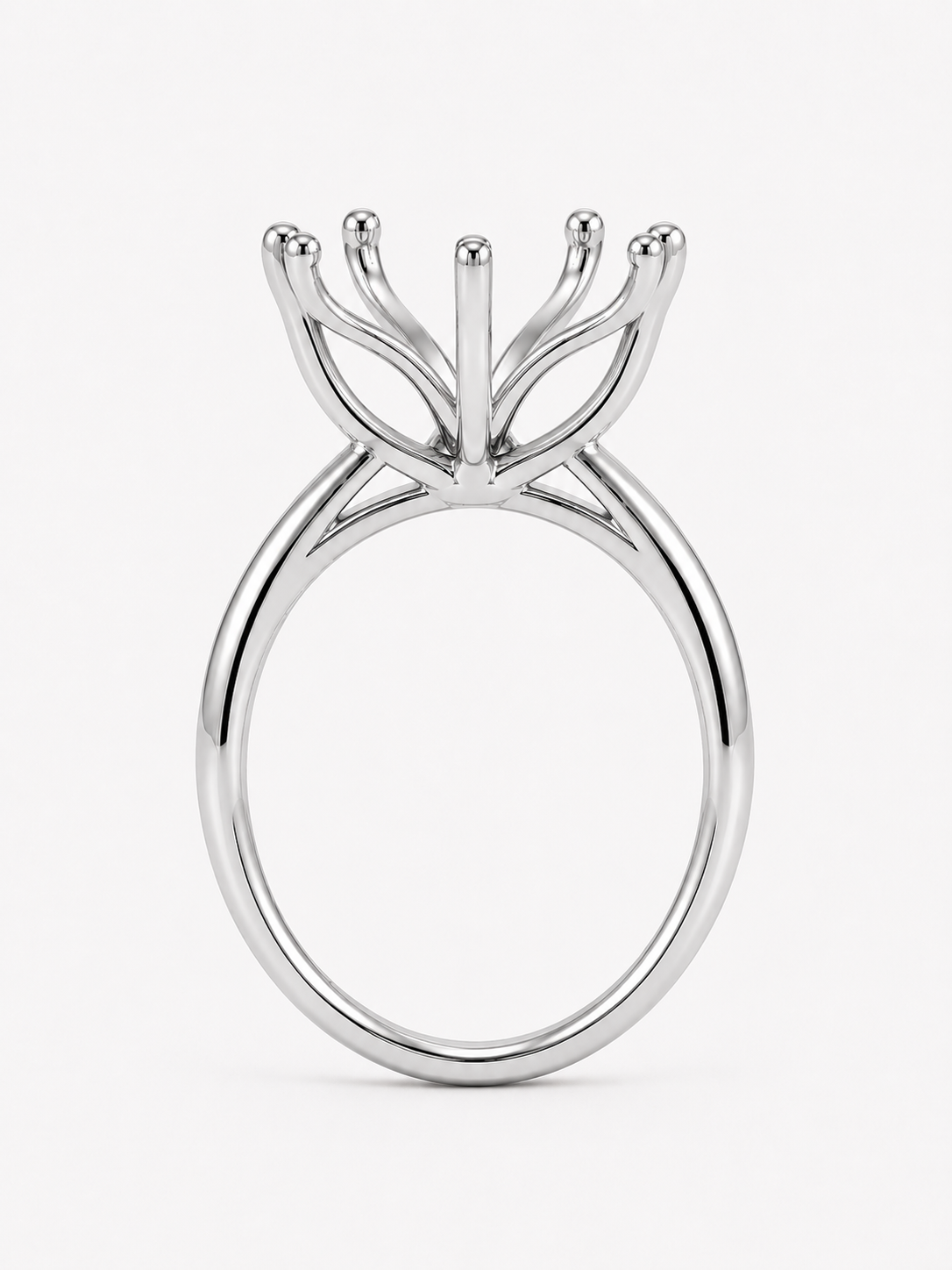 14K Round Solitaire — Tulip (New Design), Size 6.5 — alternate product view 2